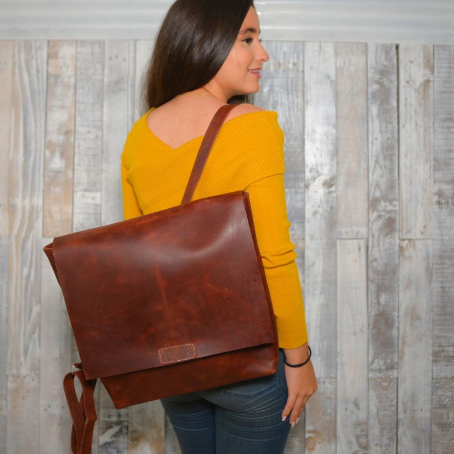 The Leather School Bag