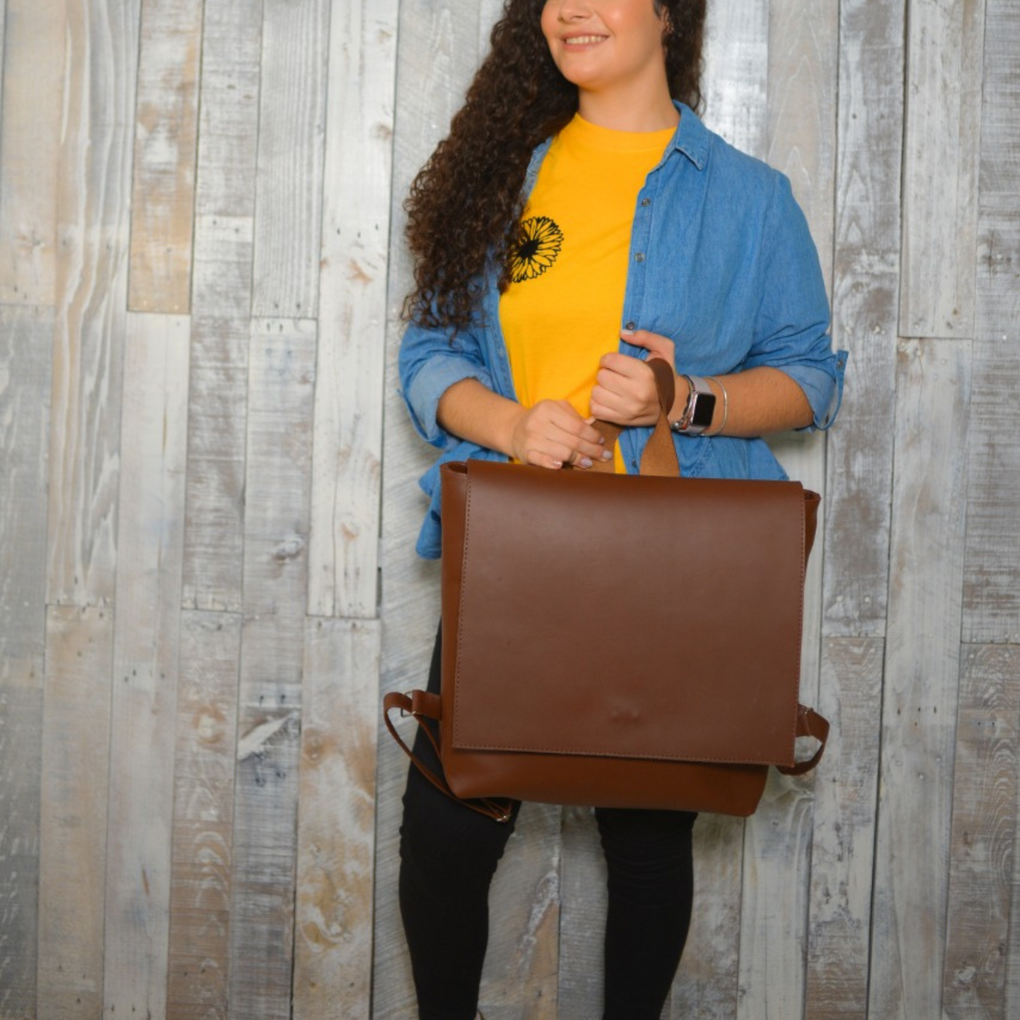 The Leather School Bag