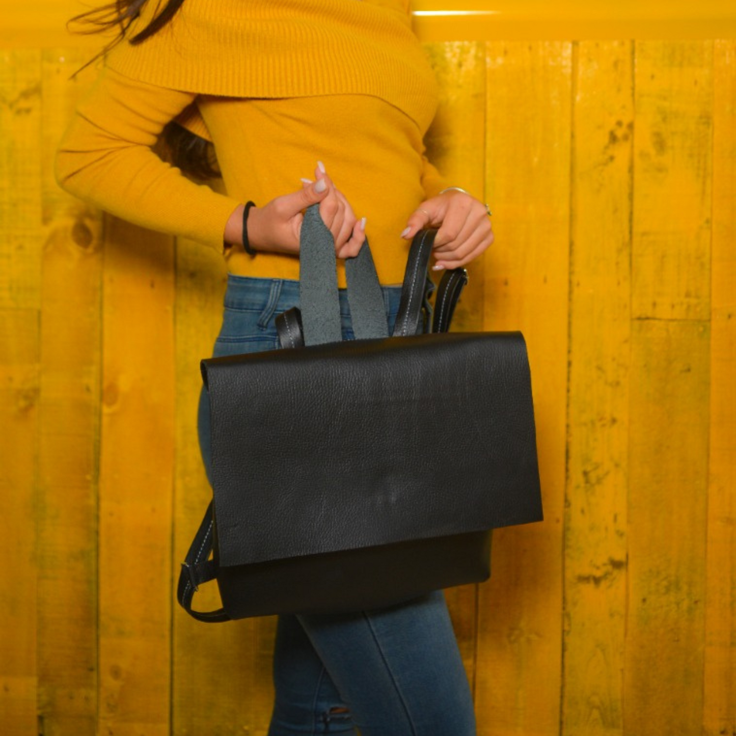 The Leather School Bag